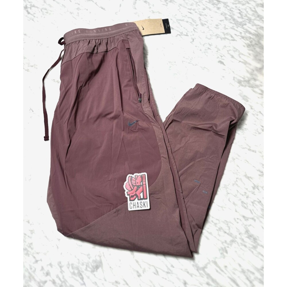 Nike Stride Plus Repel Woven Running Pants Burgundy Men's Large IF2020-674 NEW